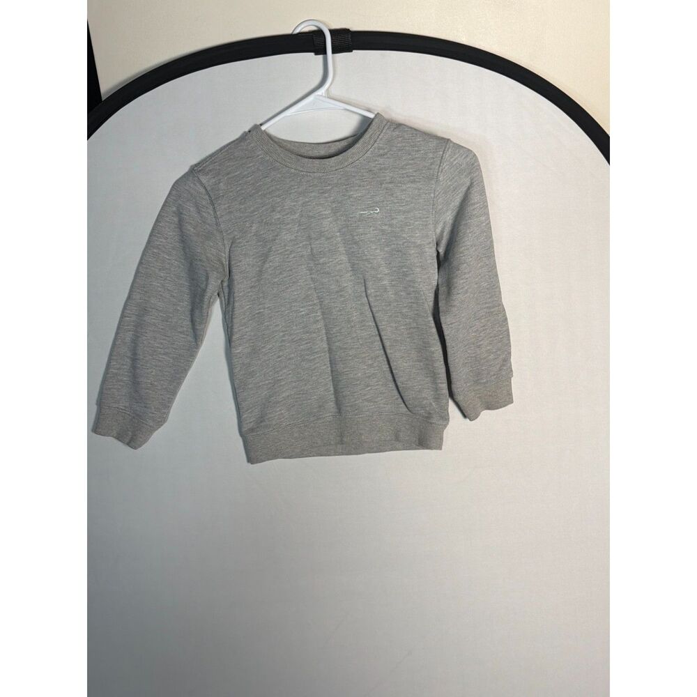 Class Club Boys Size 7 Gray Crewneck Sweatshirt Embroidered Logo Pullover